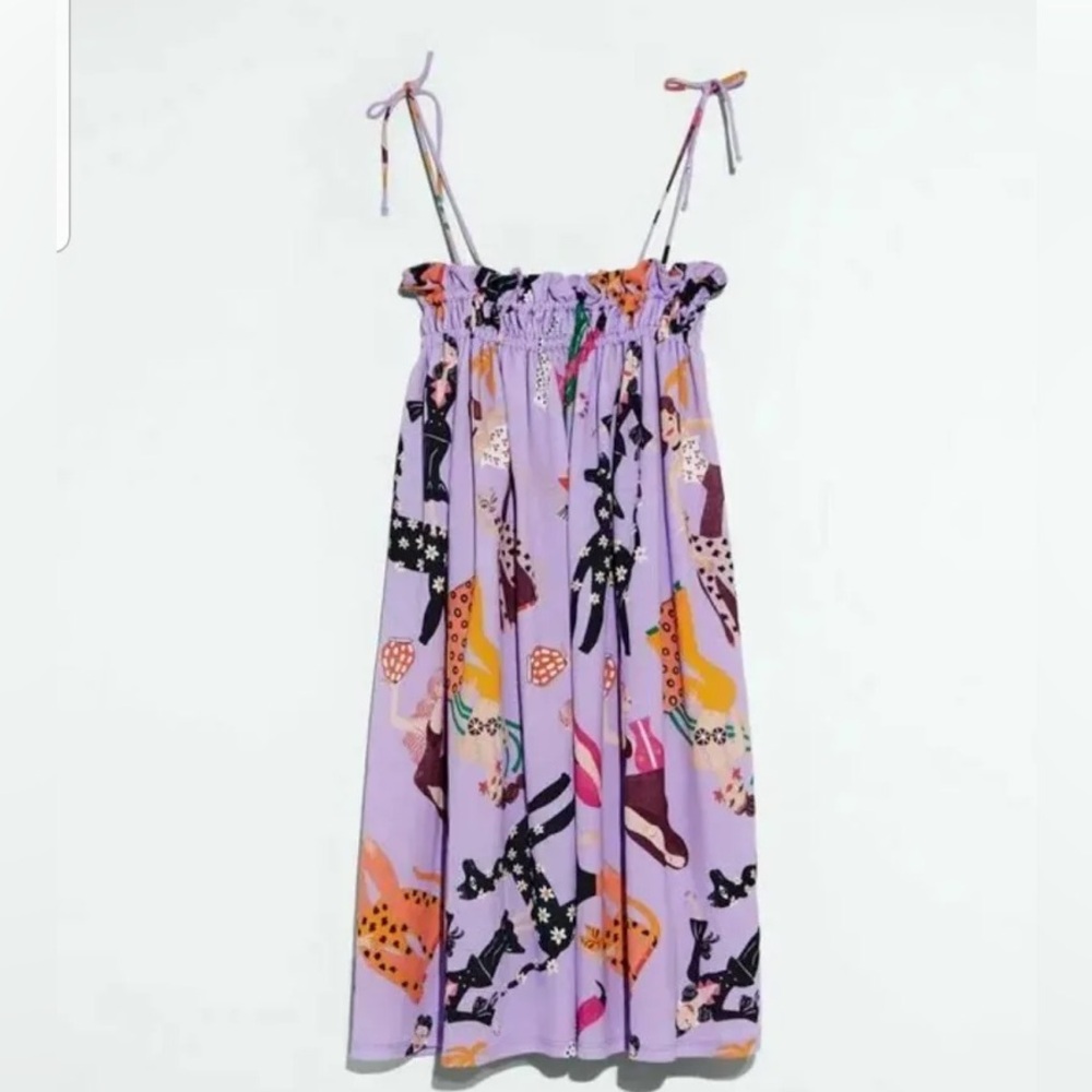 Zara Multicolor Printed Dress